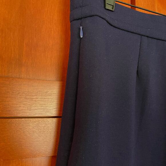 OGL Pants High Rise Straight Leg Elastic Waist Warm Navy Blue Size Large NEW - Picture 4 of 7